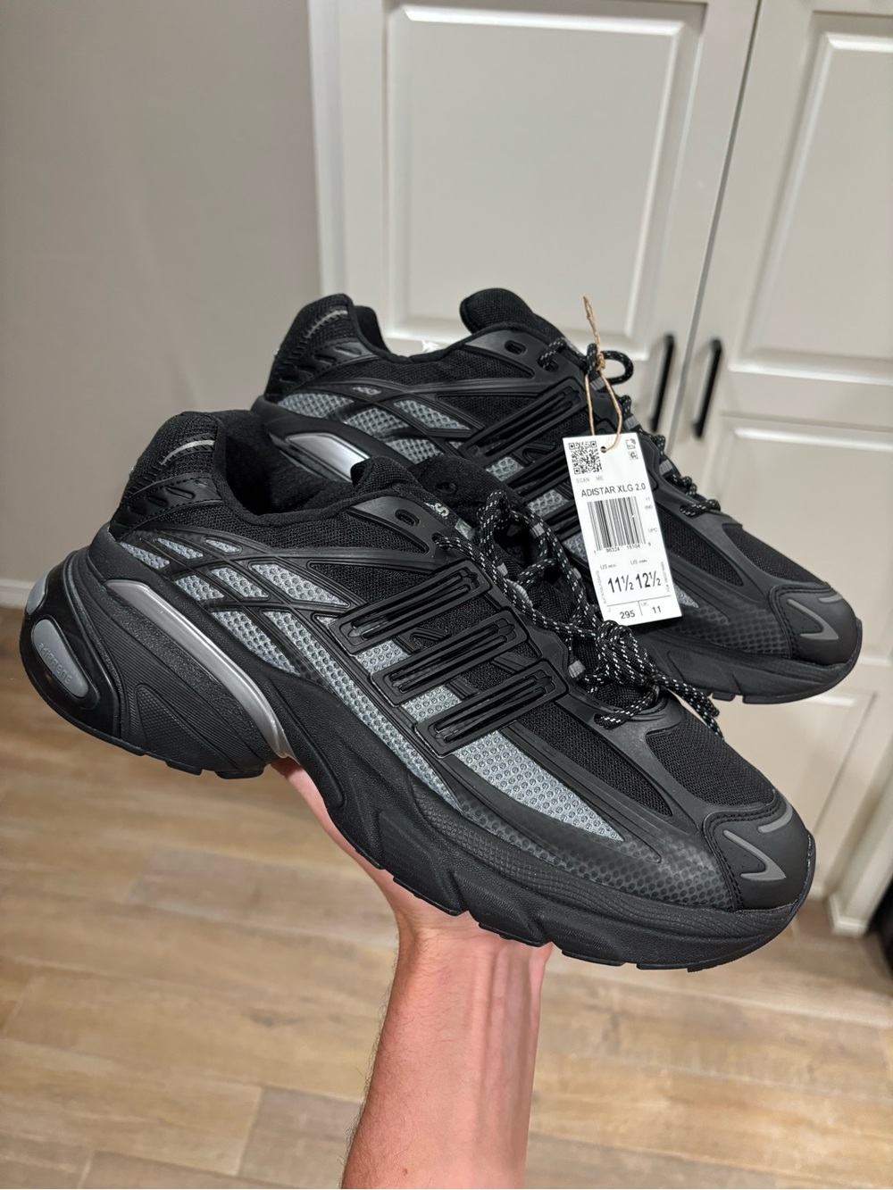 Adidas Adistar XLG 2.0 Triple Black Men’s Size 11.5 Pharrell Jellyfish | KZ9011